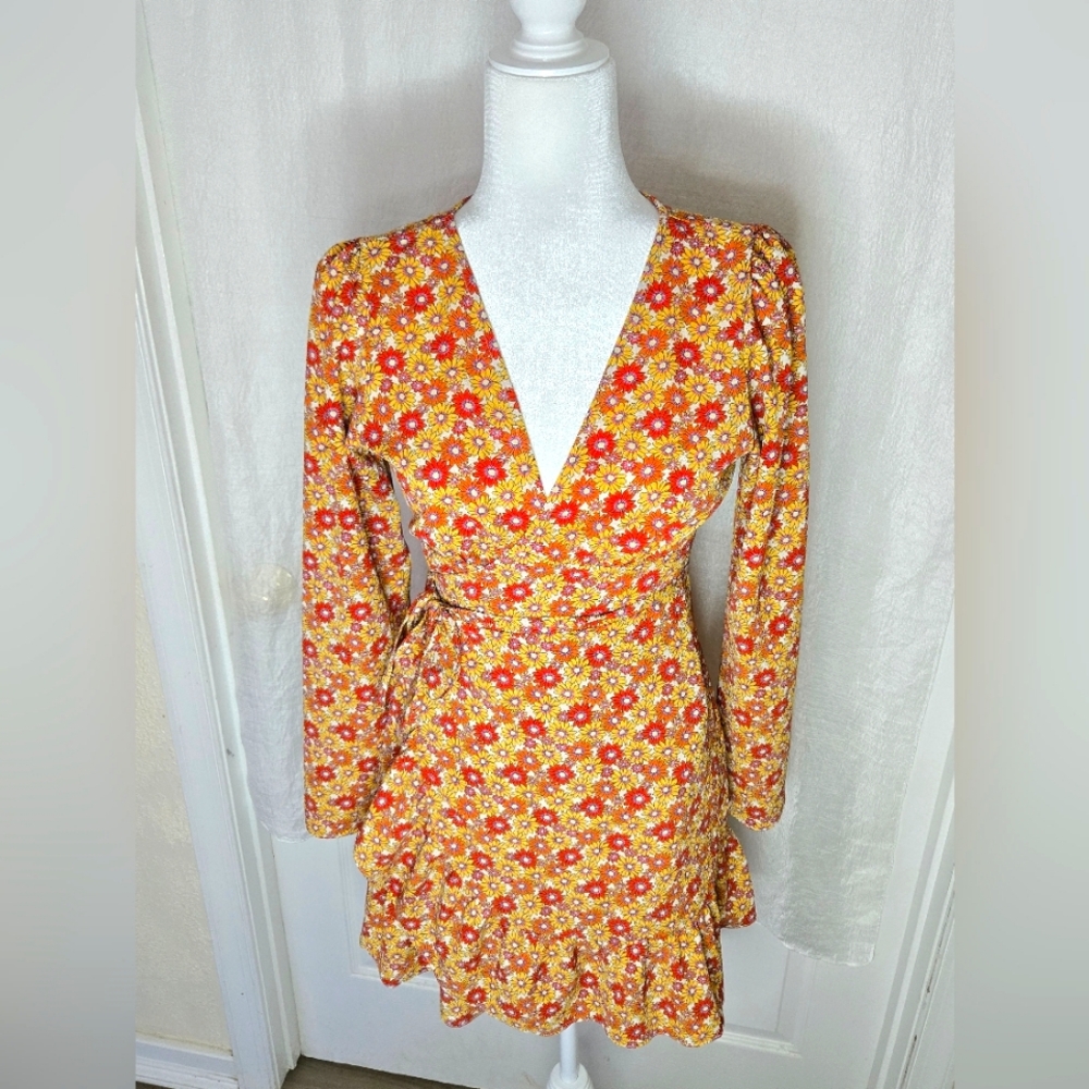 ASOS Design Floral Wrap Dress